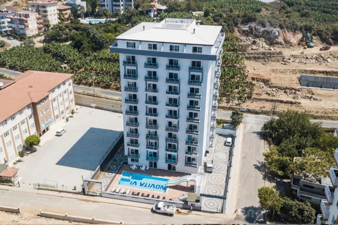Mahmutlar Novita 6 Residence Satılık 1+1 Eşyalı Daire | Denize 500 Metre | Alanya
