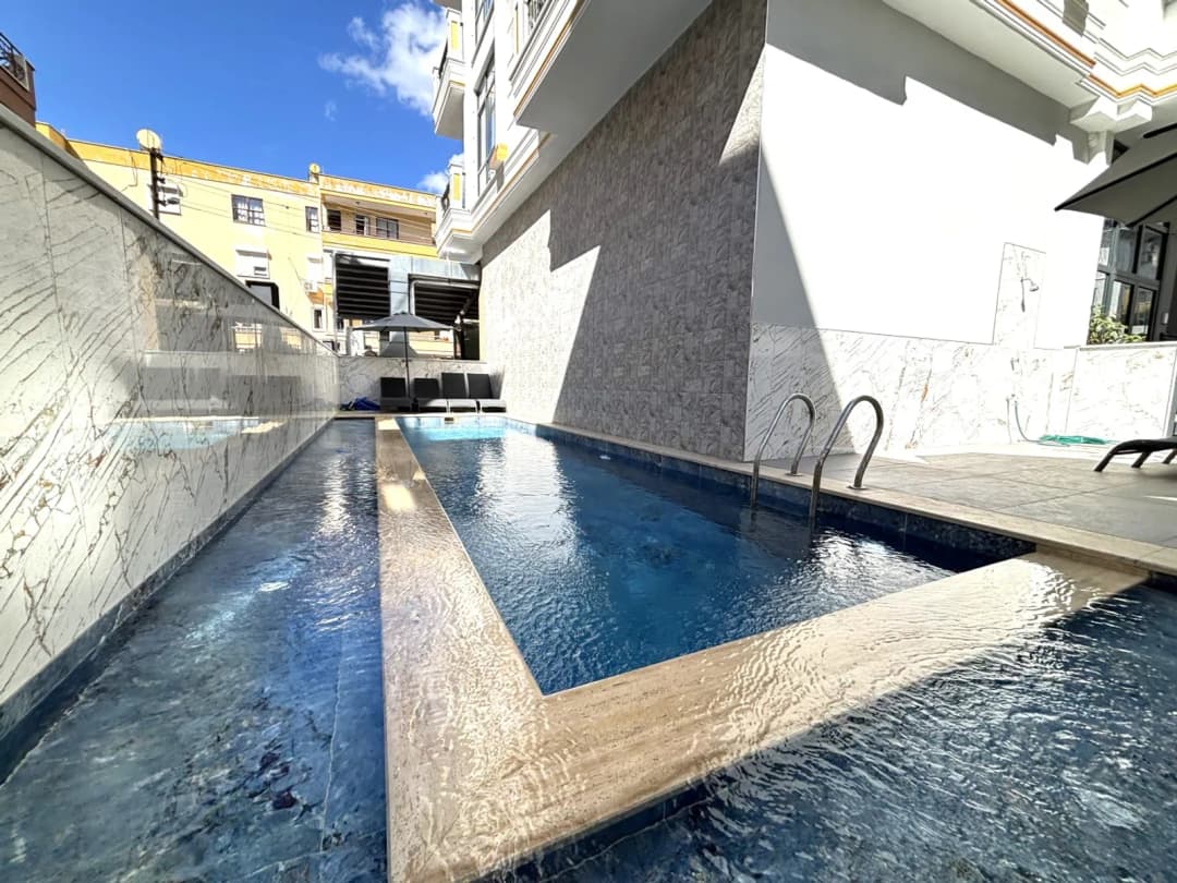 Alanya Saray Merkez Alaiye Town Satılık 2+1 Lüks Daire | 2025 Yapım Full Eşyalı 300 M Denize Yakın