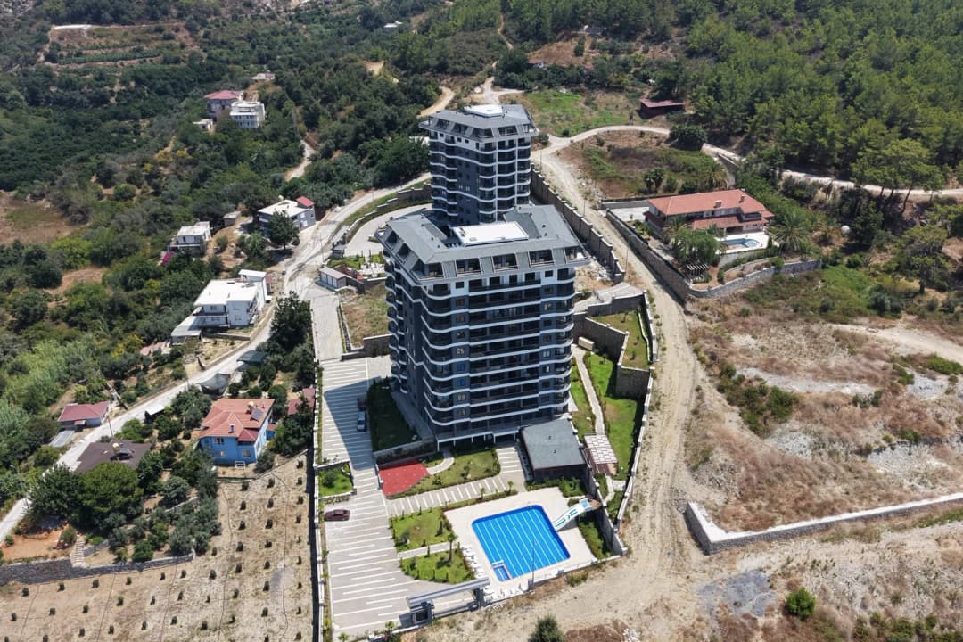 Demirtaş Shine Residence No:23’te Satılık Eşyalı 1+1 Daire | 55 M² Havuz Manzaralı