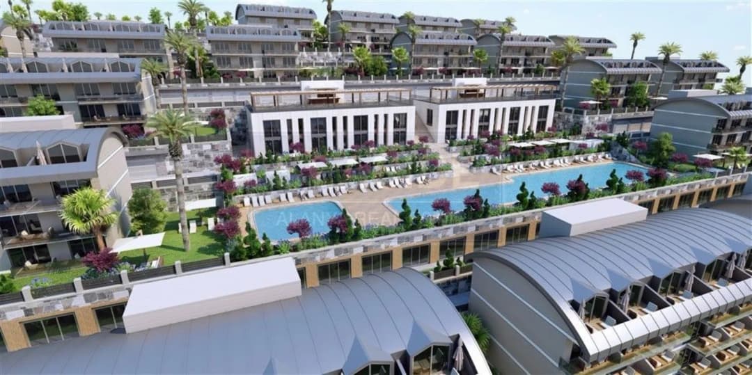 Apartman Moonlight Konaklı 2+1 | 300m Od Mora, Unutrašnji İ Vanjski Bazen, Fitnes Centar, Sauna, Tursko Kupatilo