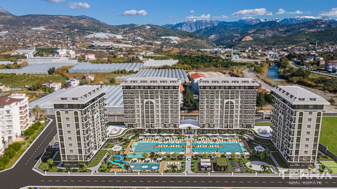 Alanya Demirtaş Exodus Riverside’da Satılık 2+1 Deniz Manzaralı Daire