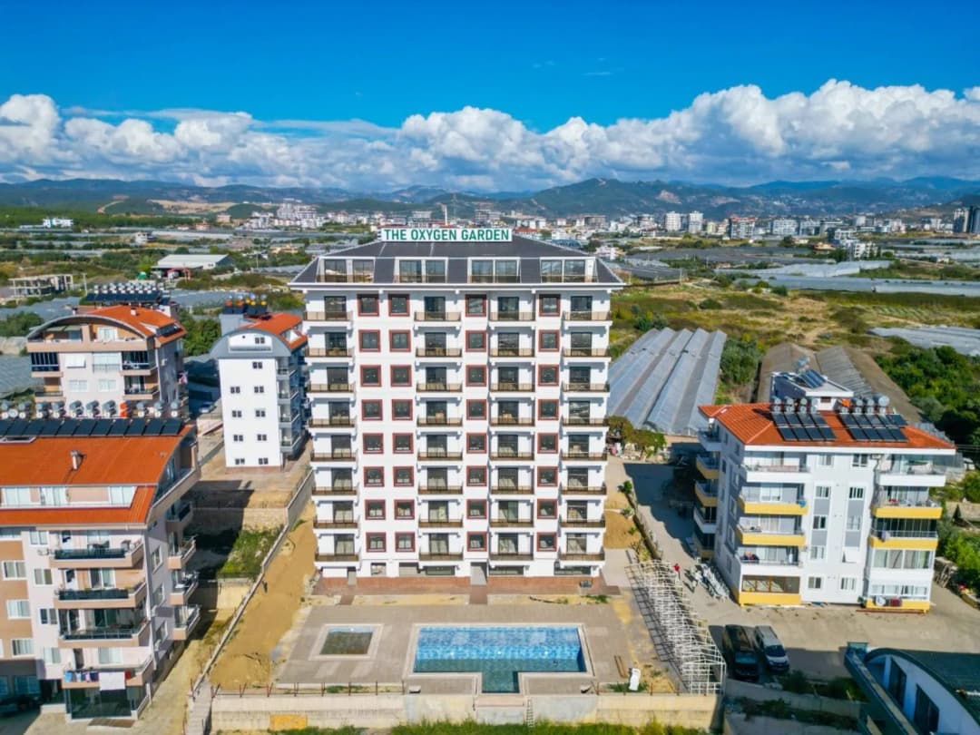 Antalya Payallar’da Denize 700 Metre Mesafede Aktiviteli Oxygen Garden Sitesinde 1+1, 2+1, 3+1 Daireler
