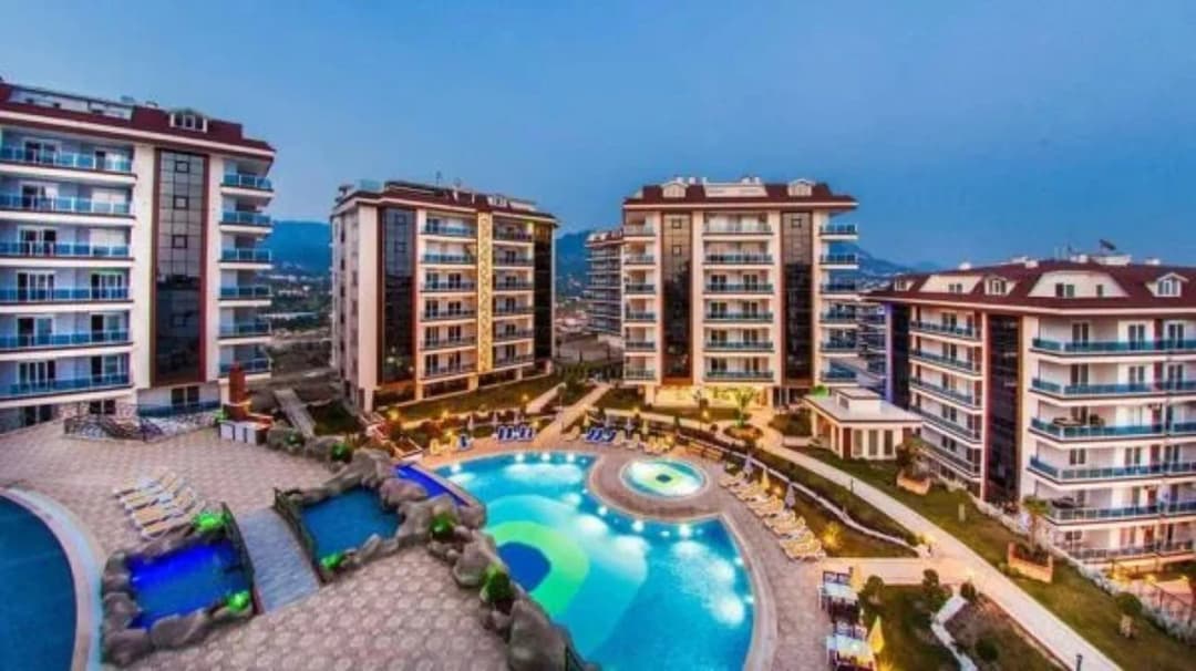 Alanya Cikcilli Another World Residence 1+1 Eşyalı Satılık Daire | İkamete Uygun, Havuzlu Lüks Site, Sosyal Aktiviteli Rezidans