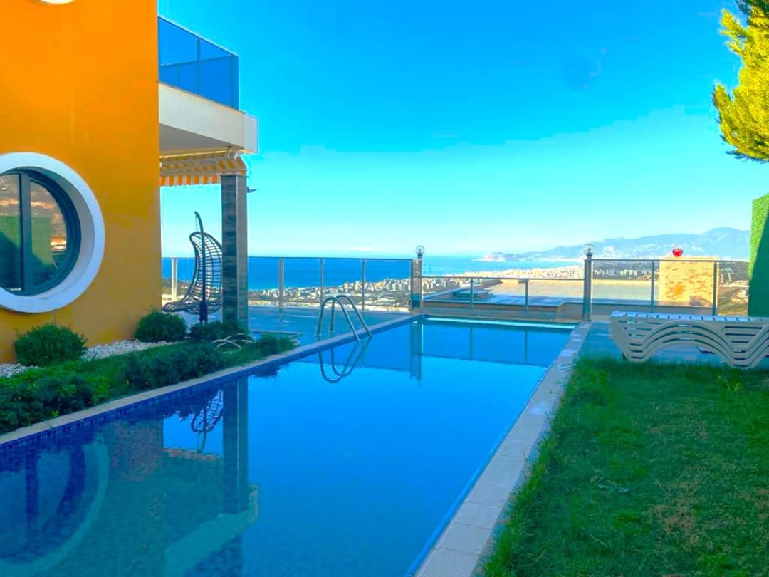 Alanya Kargıcak’ta Vatandaşlığa Uygun 4+1 Müstakil Villa | Full Deniz Ve Kale Manzaralı | Özel Havuz | 438 M²