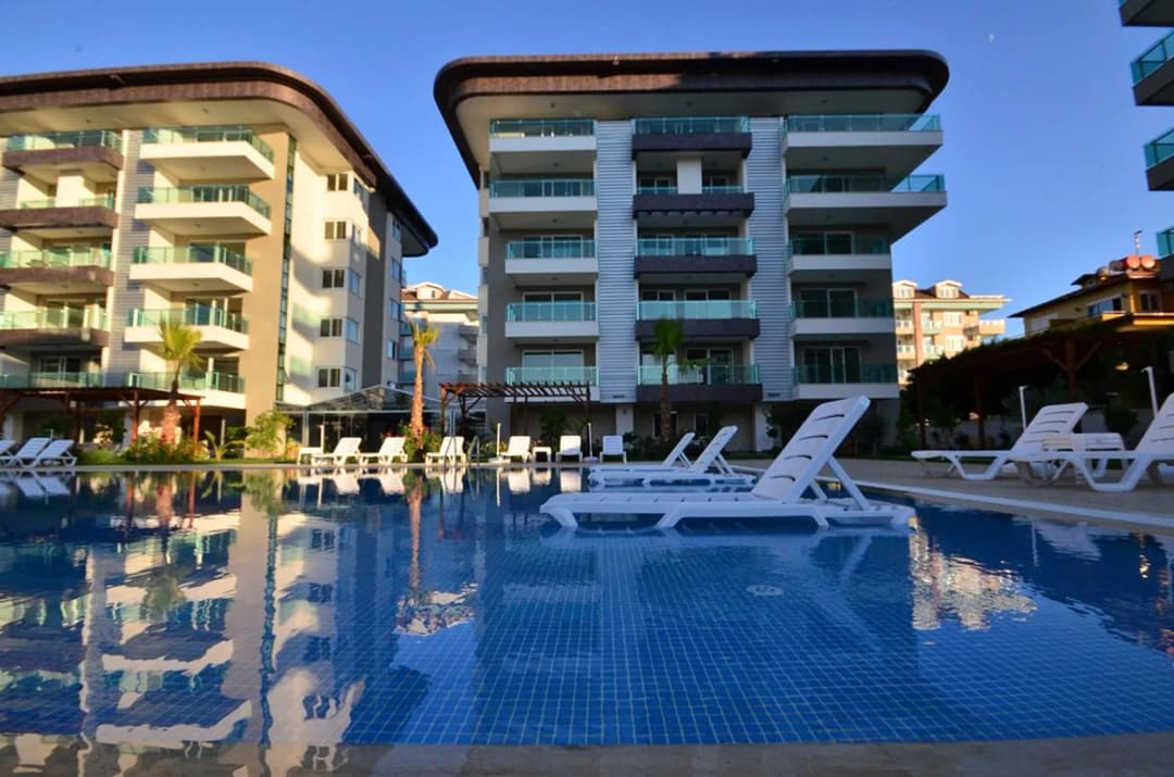 Alanya Kestel Moda Marine’de Denize Sıfır Full Eşyalı 1+1 Satılık Lüks Daire | Deniz Manzaralı